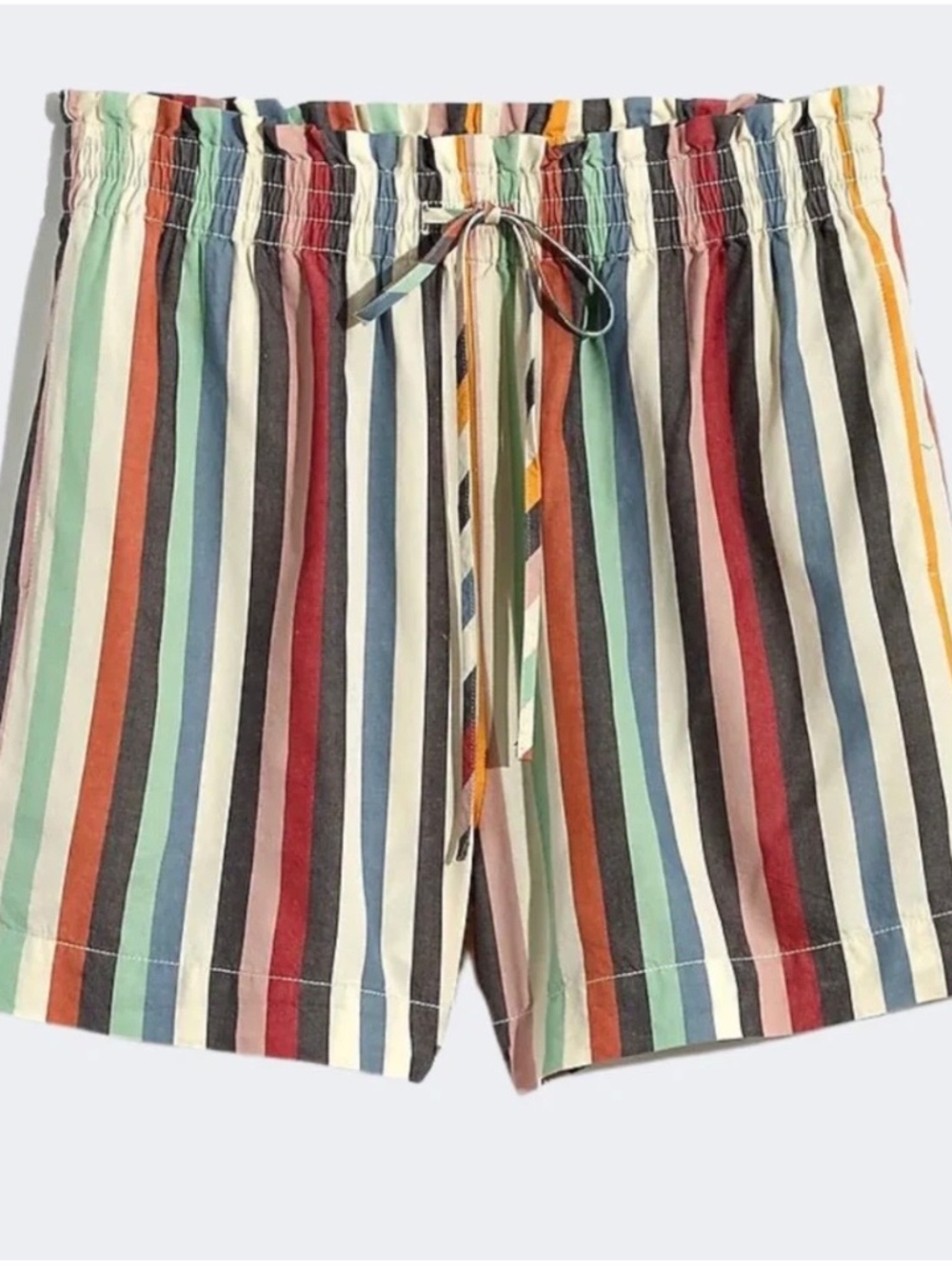 Madewell Drawstring Rainbow Shorts
